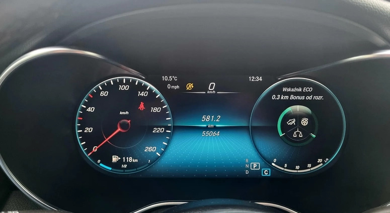 Mercedes-Benz GLC cena 184900 przebieg: 55100, rok produkcji 2021 z Wyszków małe 172